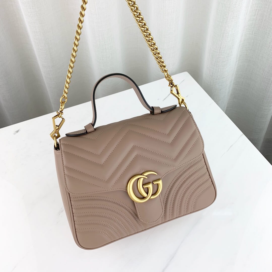 Gucci GG Marmont Matelasse Top Handle Bag 498110