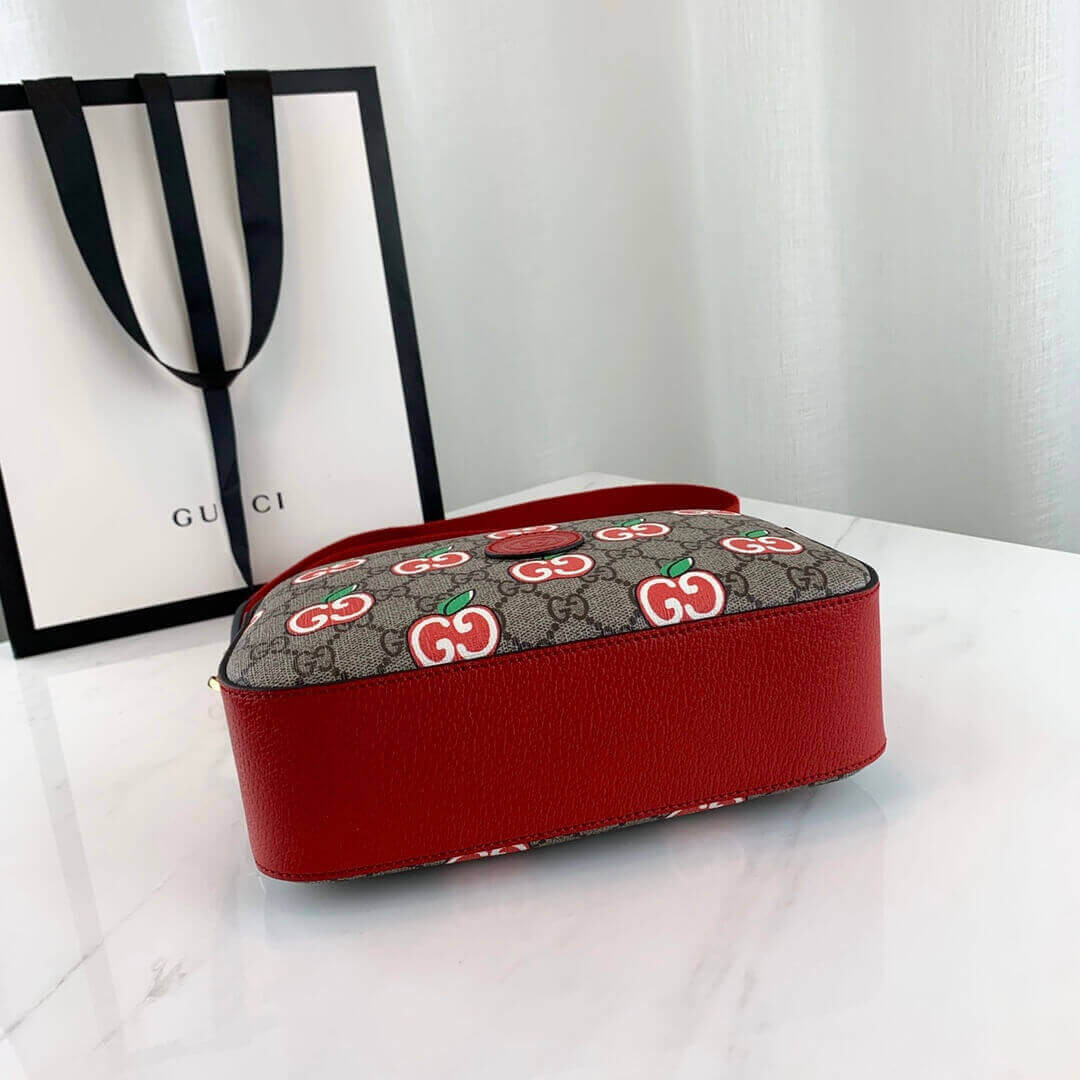 Gucci GG Apple Print Small Shoulder Bag 574886