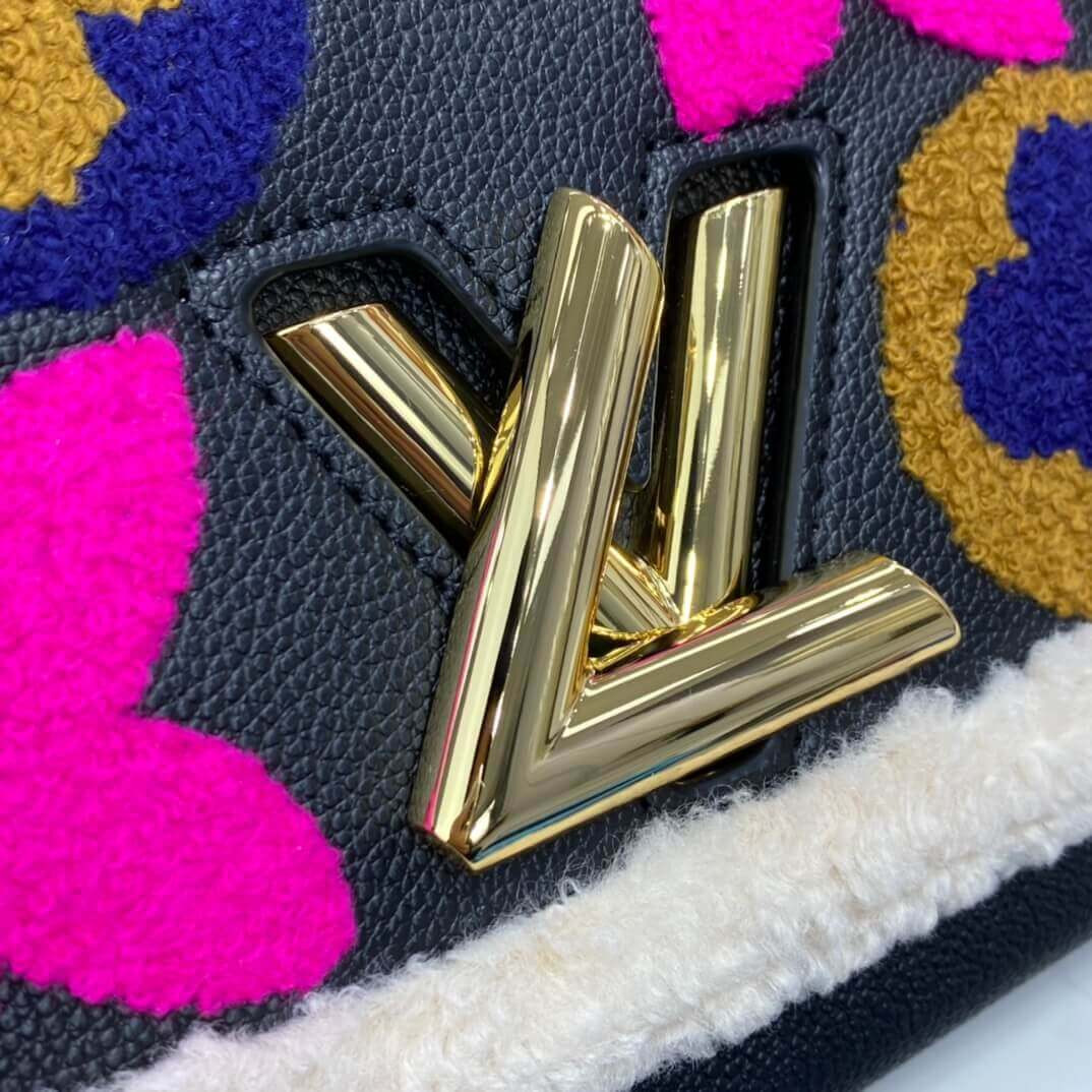 Louis Vuitton Twist MM M56976 In Leather and Shearling