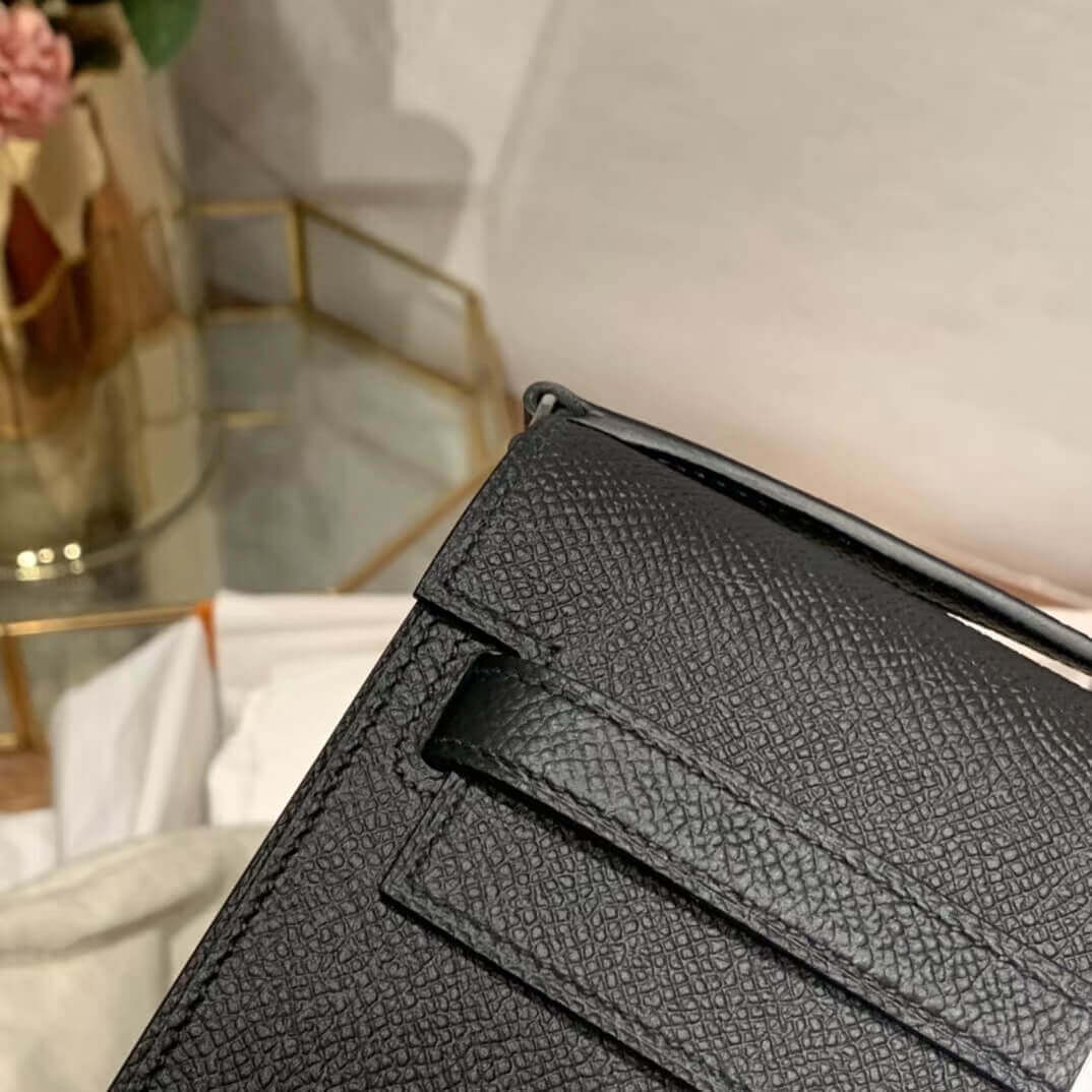 Hermes Kelly Wallet to Go Woc 499041 Black