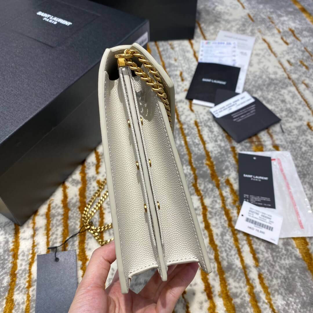 YSL Saint Laurent Cassandra Monogram Clasp Bag In Grain Leather 532750