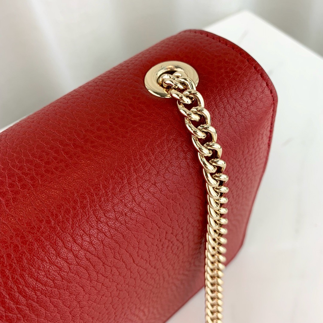 Gucci Interlocking Chain Leather Cross Body Bag 510304