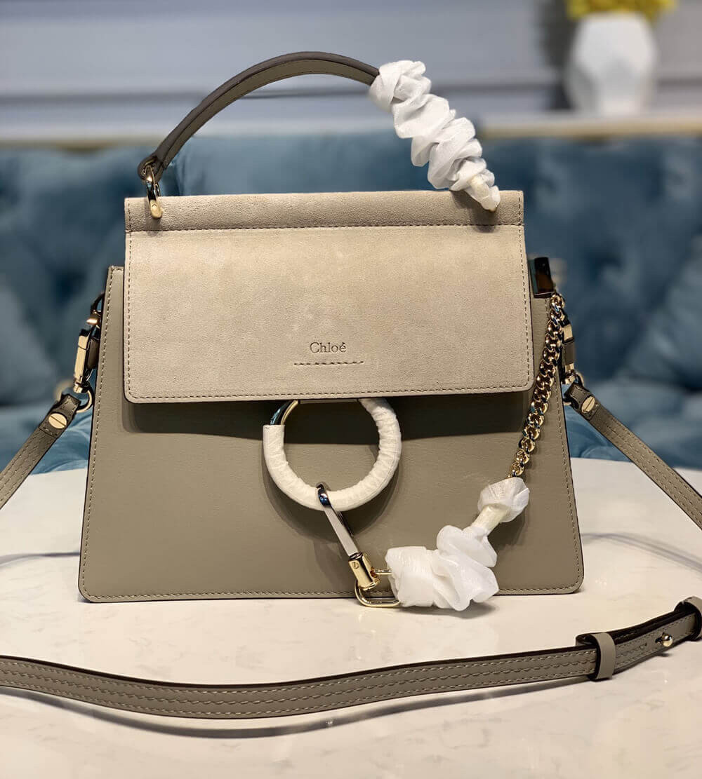 Chloe Faye Small Bag in Smooth & Suede Calfskin S203