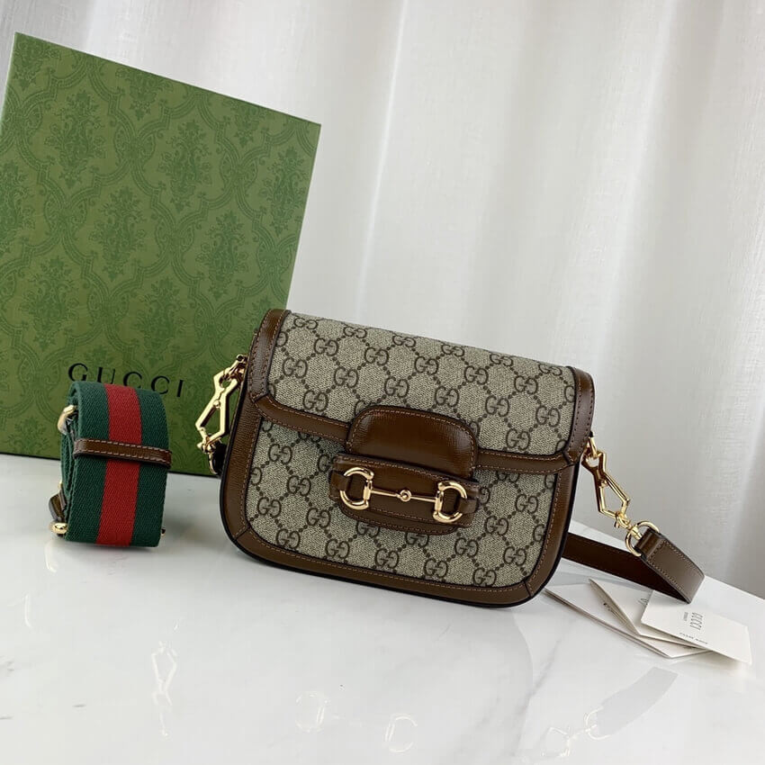 Gucci Horsebit 1955 Mini Bag in GG Supreme 658574