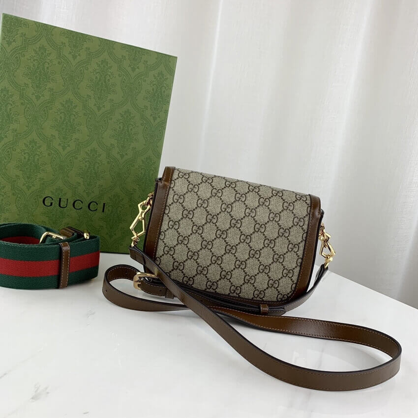 Gucci Horsebit 1955 Mini Bag in GG Supreme 658574