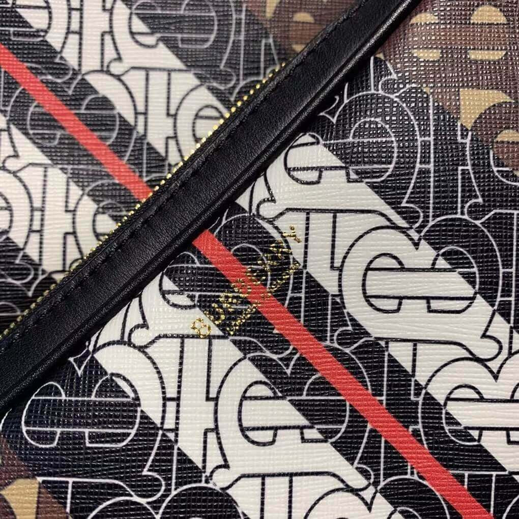 Burberry Monogram Stripe Print E-canvas Backpack 80193461