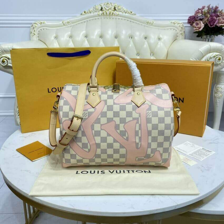 Louis Vuitton Damier Azur Speedy Bandouliere 30 N41052