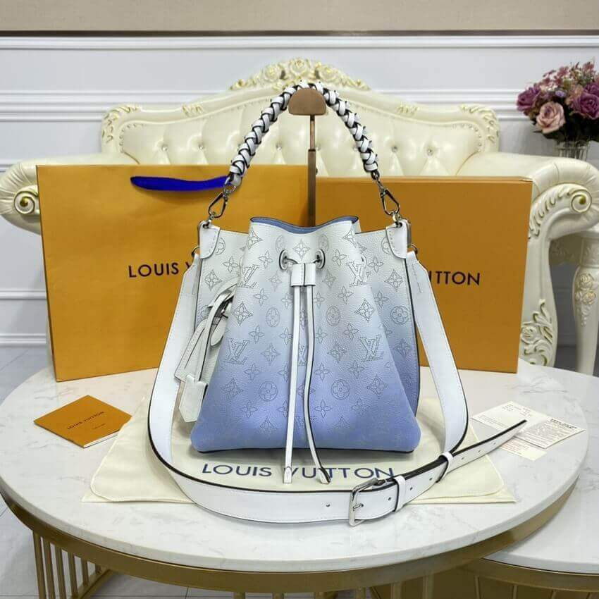 Louis Vuitton Muria Bag Gradient Blue Mahina Leather M57853