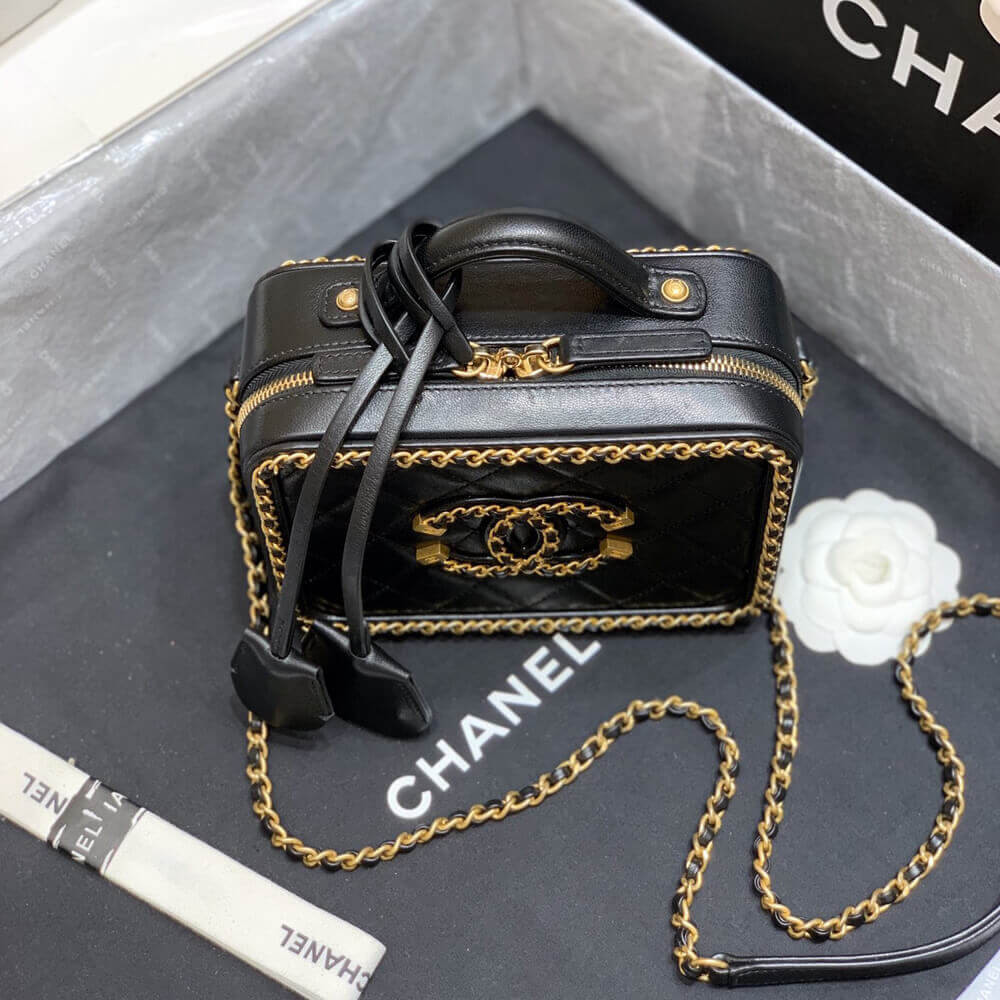 Chanel Chain Around CC Filigree Small Vanity Bag AS1785