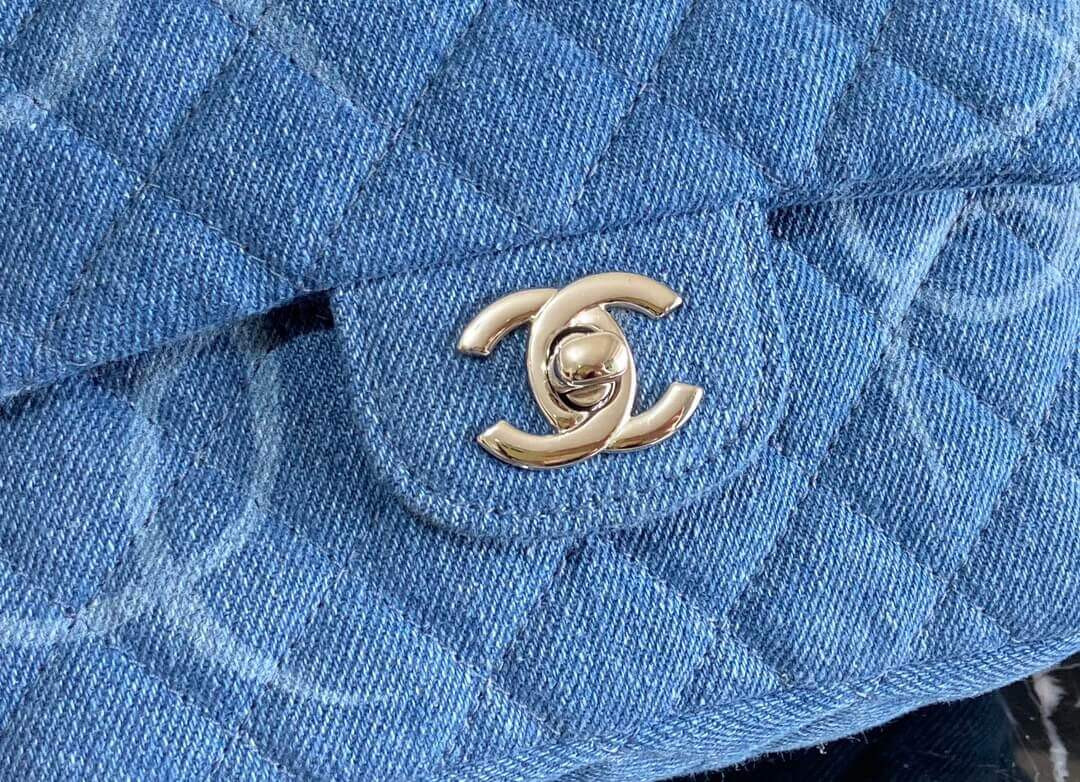 Chanel Denim Classic Flap Mini Bag AS2070