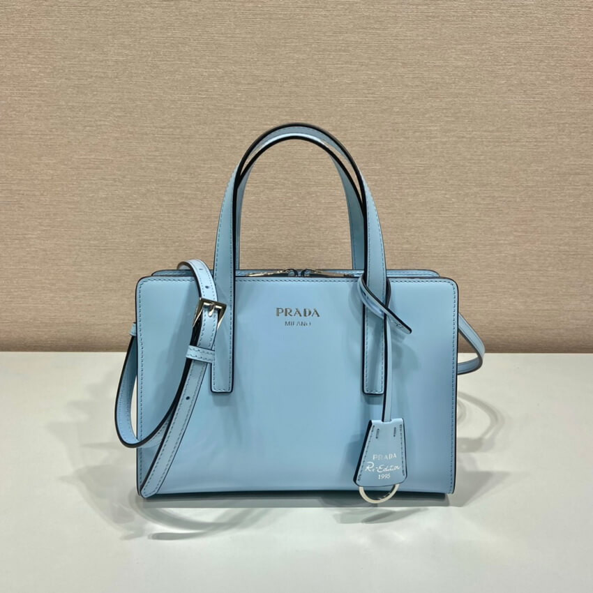 Prada Re-Edition 1995 Brushed-Leather Mini Handbag 1BA357