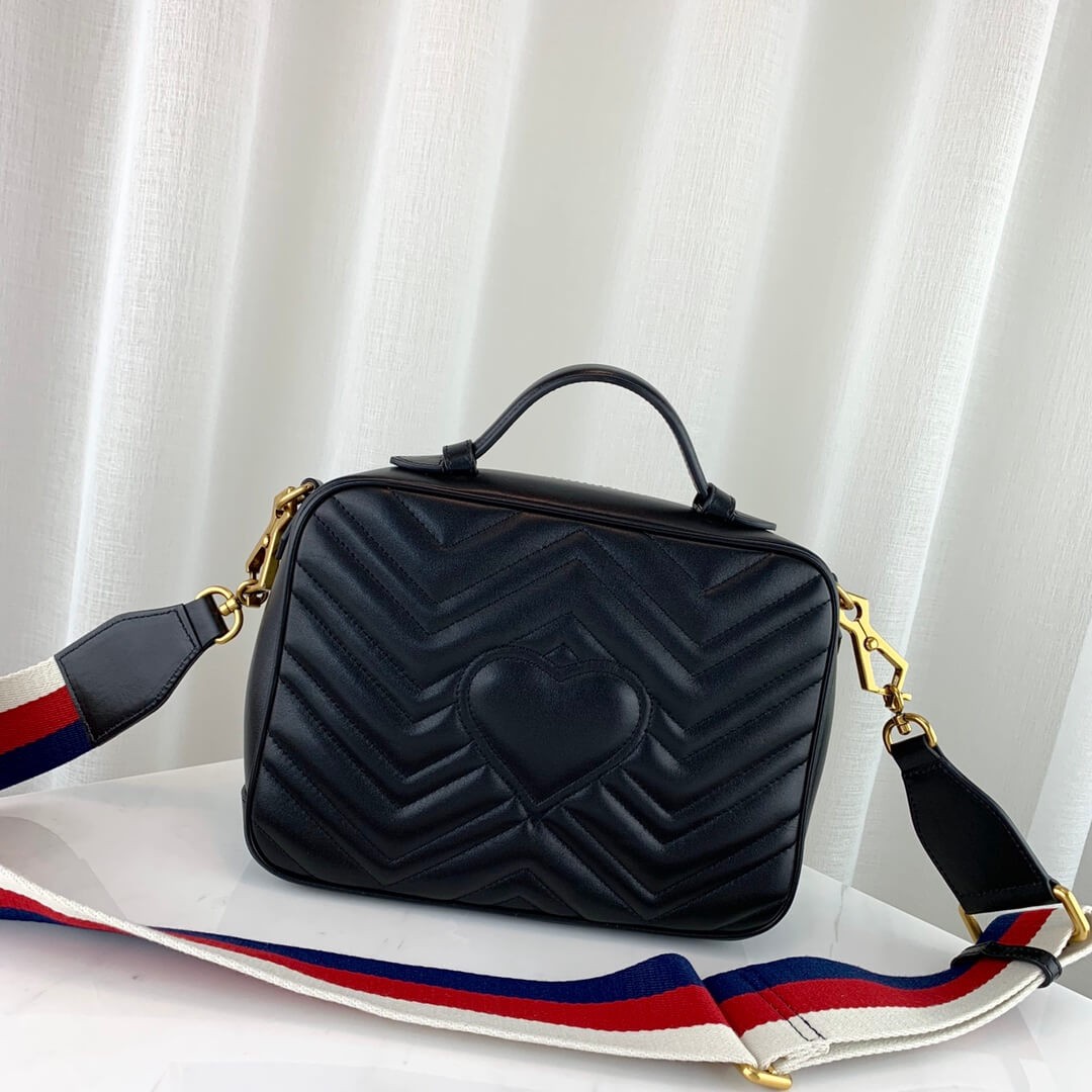 Gucci GG Marmont Matelasse Top Handle Bag 498100