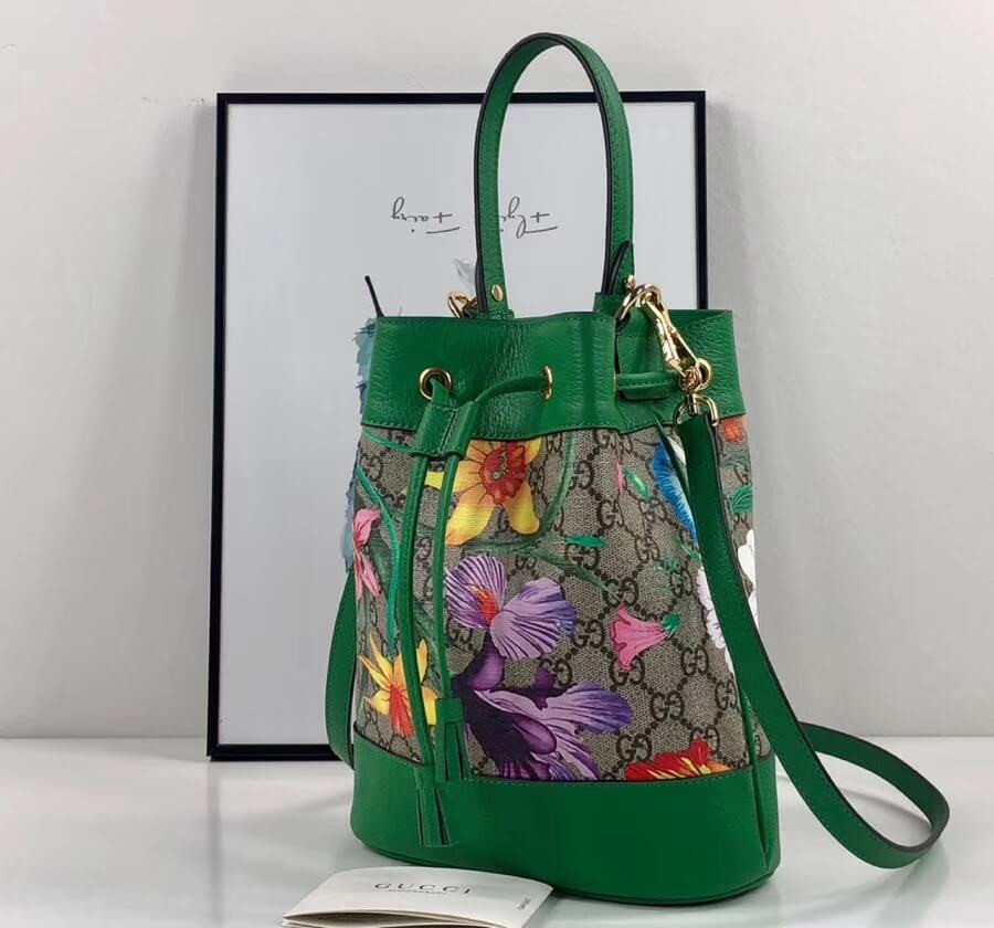 Gucci Ophidia GG Flora Small Bucket Bag 550621
