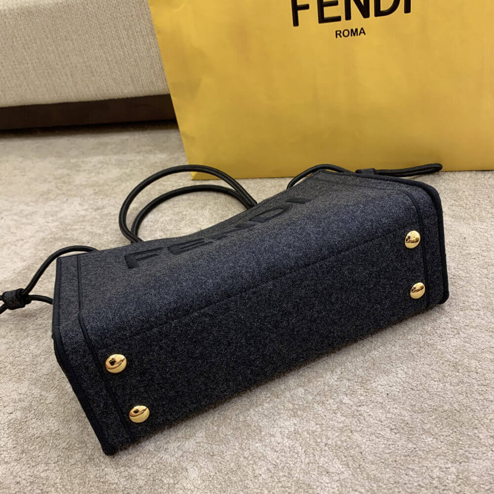 Fendi Logo Wool Shopper 8BH379
