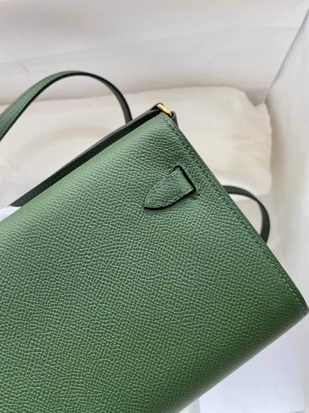 Hermes Kelly Wallet to Go Woc 499041 Army Green