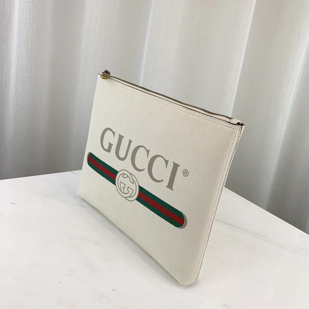 Gucci Print Leather Medium Portfolio 500981