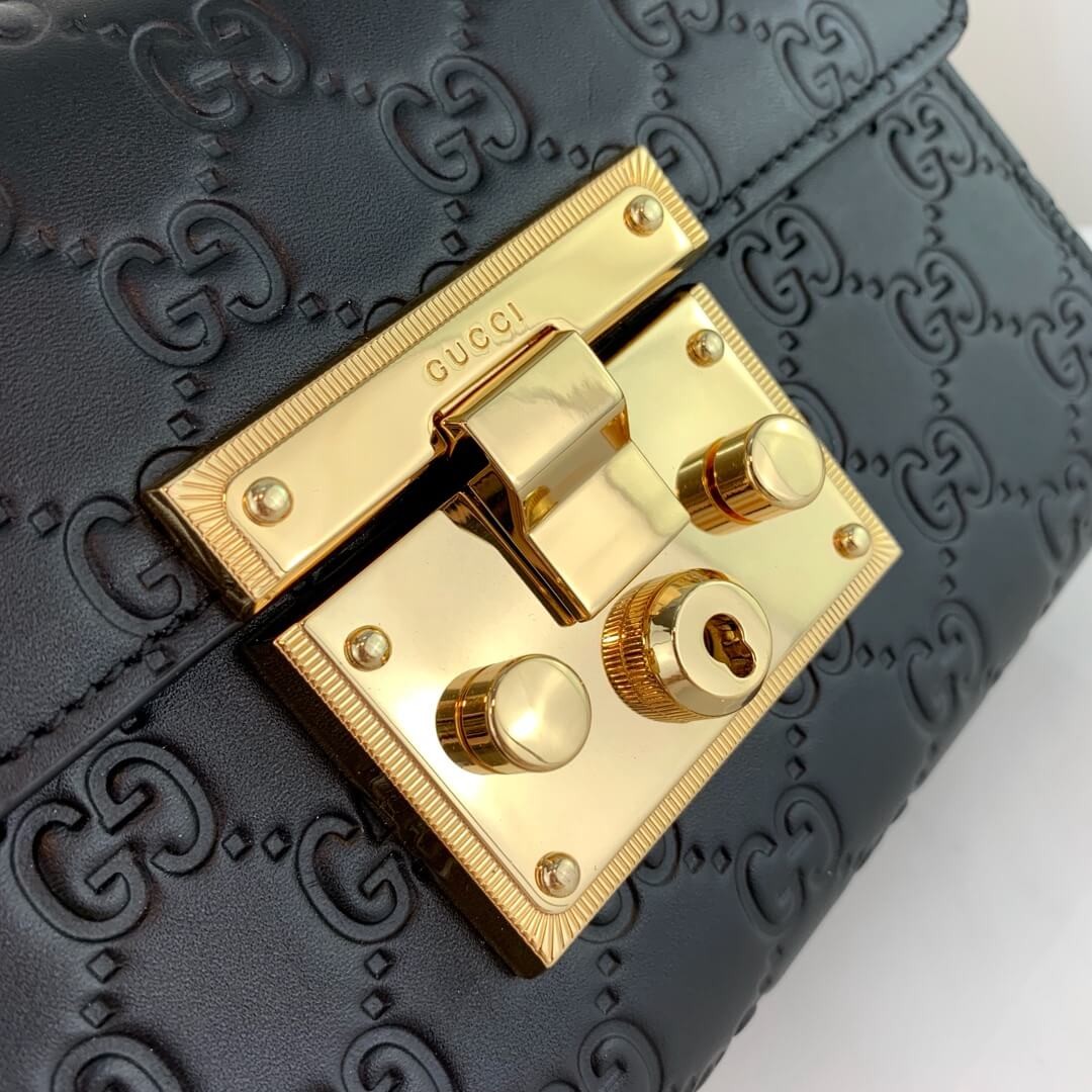 Gucci Padlock Small Gucci Signature Shoulder Bag 409487