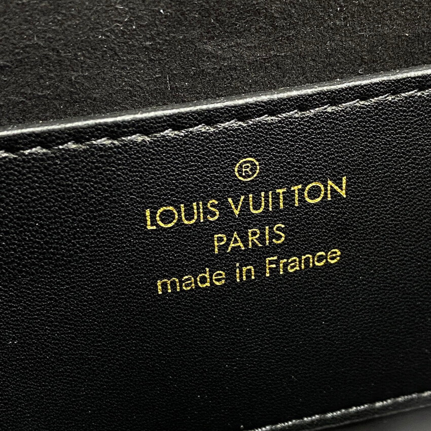 Louis Vuitton Sheepskin Leather Twist MM M59029 Black