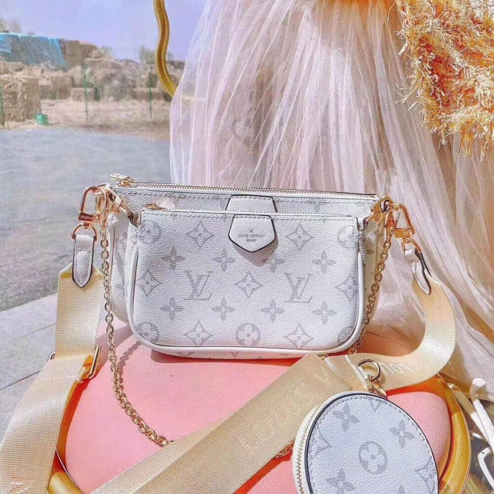 Louis Vuitton Monogram Multi Pochette Accessoires White