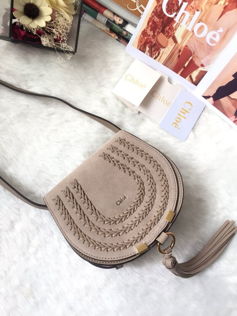 Chloe Mini Marcie Bag in Suede P580