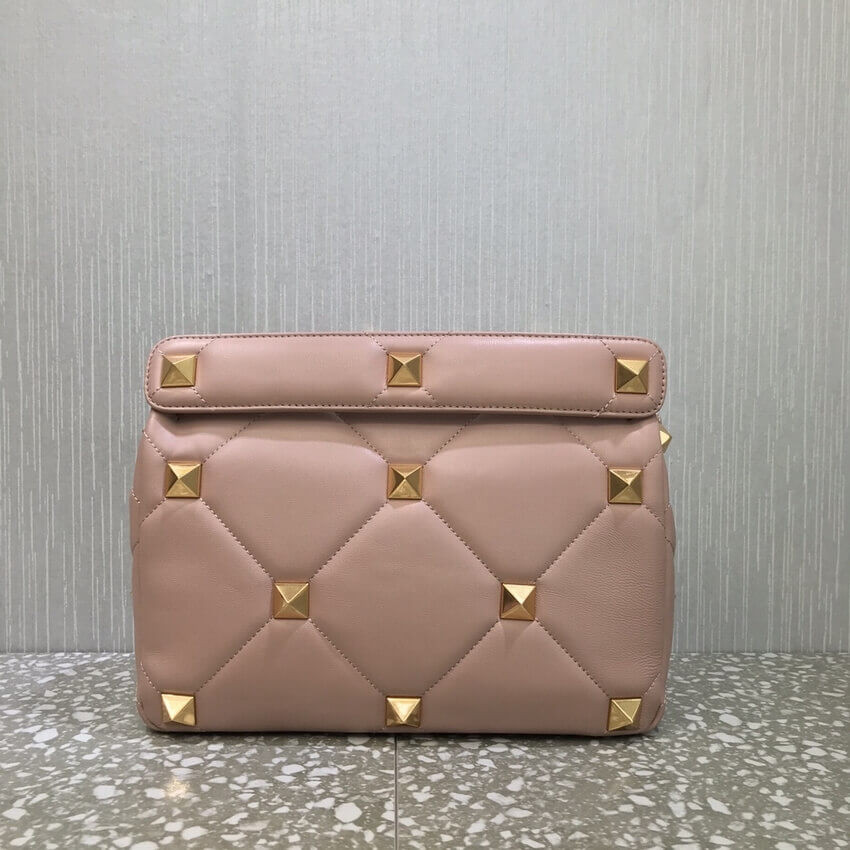 Valentino Large Roman Stud The Shoulder Bag In Nappa With Chain 1189L