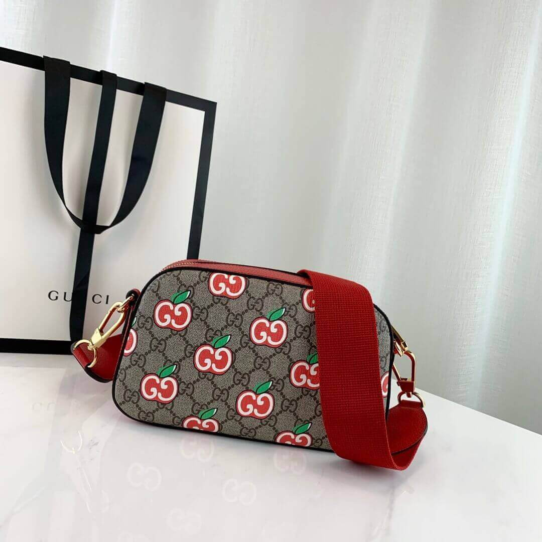 Gucci GG Apple Print Small Shoulder Bag 574886