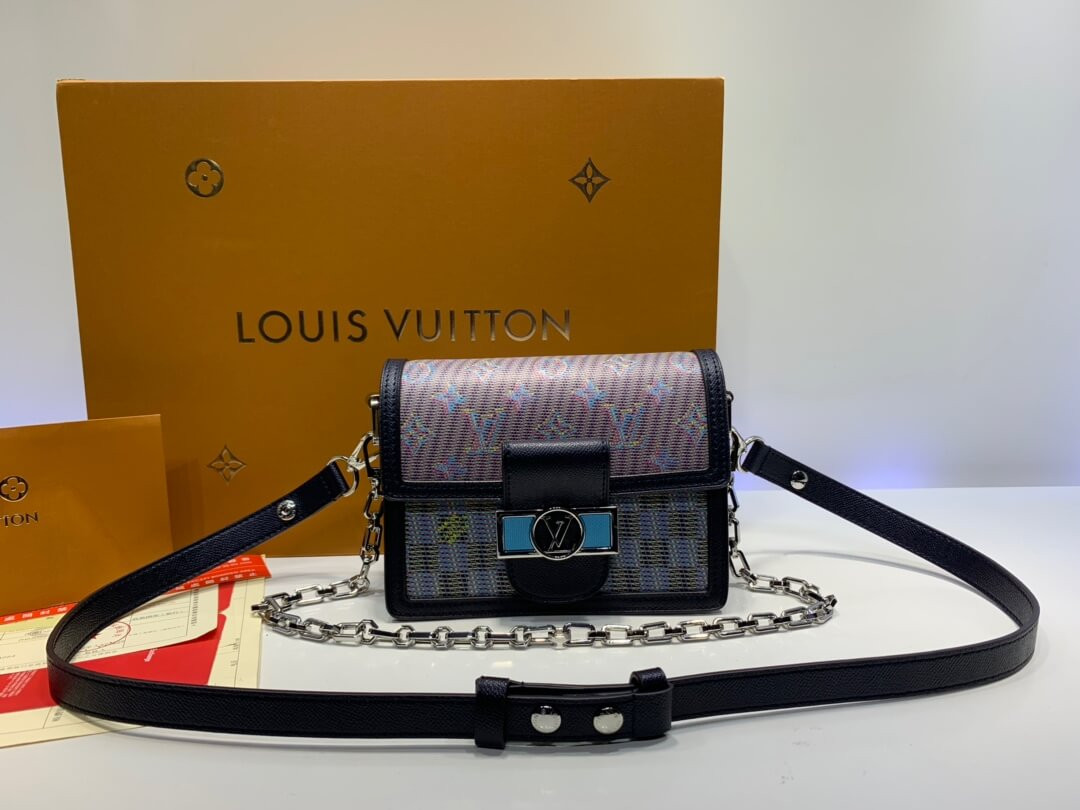 Louis Vuitton Printed Calf Leather Mini Dauphine M55454