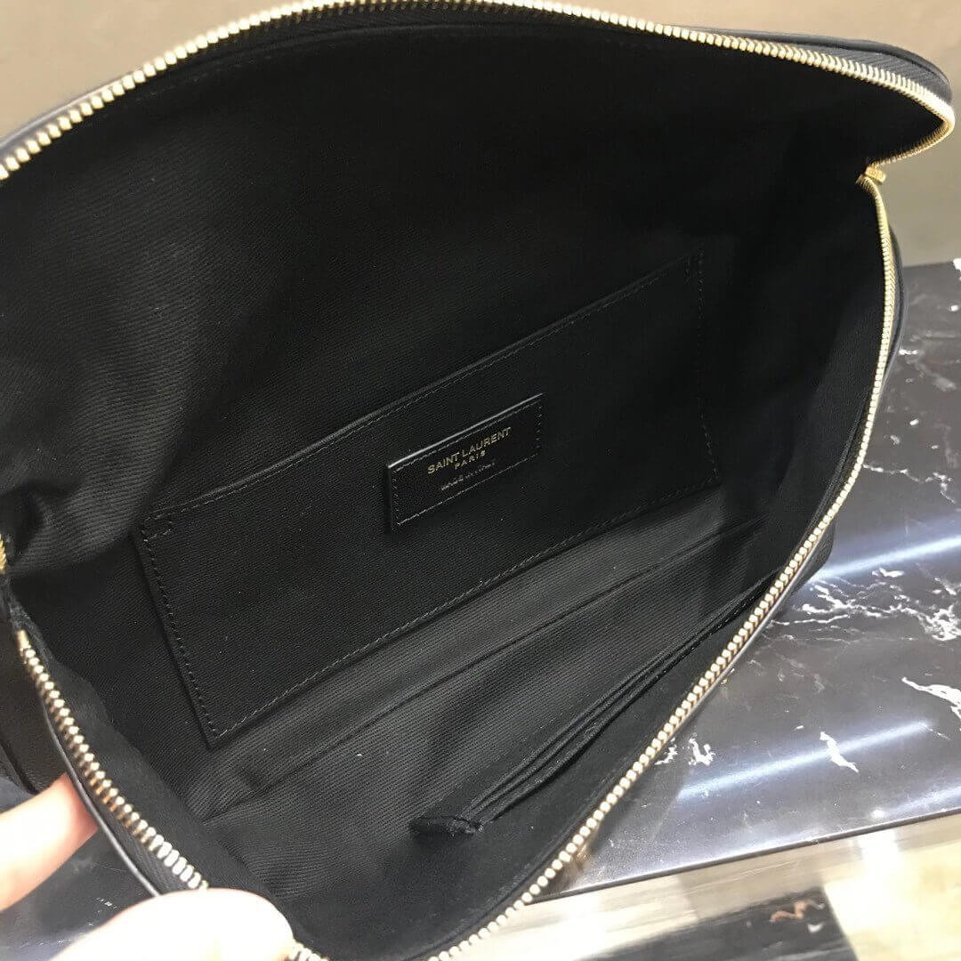 Saint Laurent YSL Classic Monogram Belt Bag In Grain Leather 569737