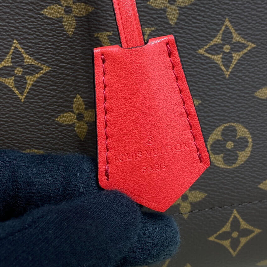 Louis Vuitton Monogram Canvas Flower Tote M43553 Red