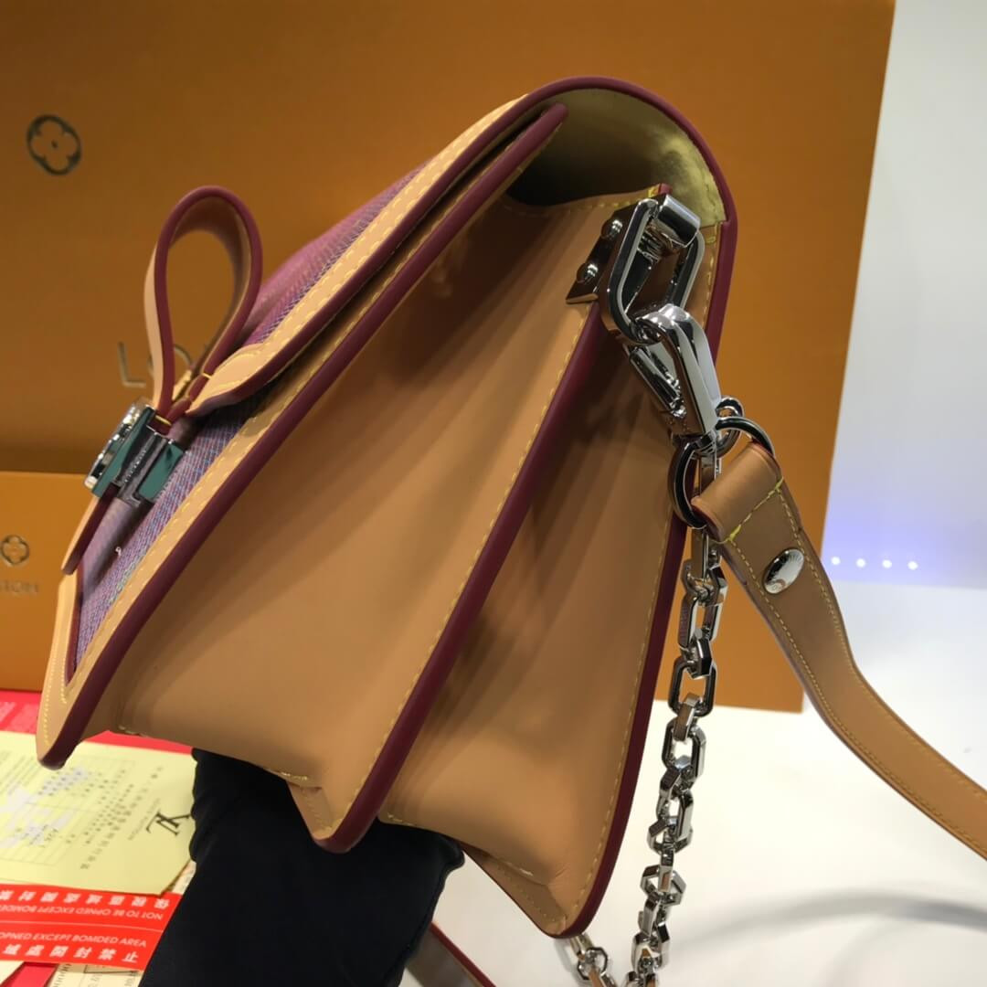 Louis Vuitton Printed Calf Leather Dauphine MM M55452