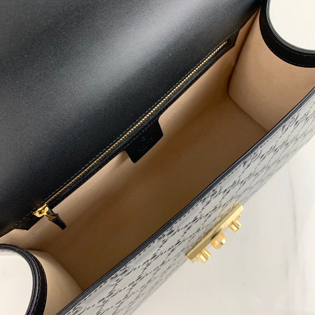 Gucci Padlock Medium Signature GG Shoulder Bag 409486