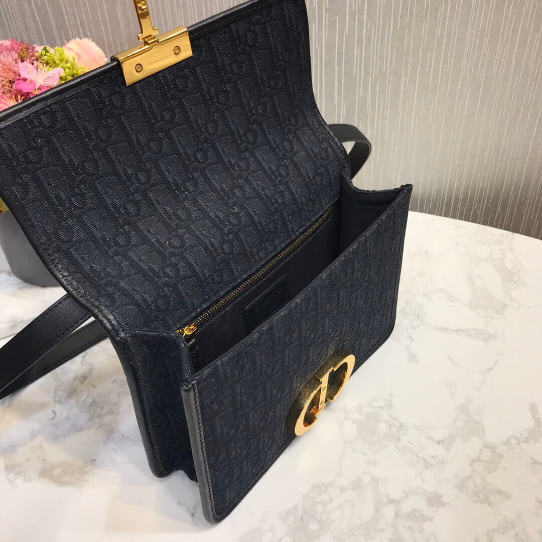 Christian Dior 30 Montaigne Bag Oblique Jacquard M9203