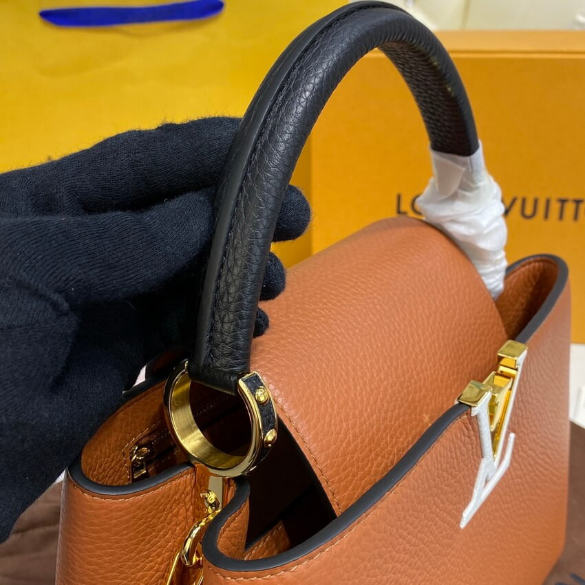 Louis Vuitton Capucines MM M59020 Gold/Noir