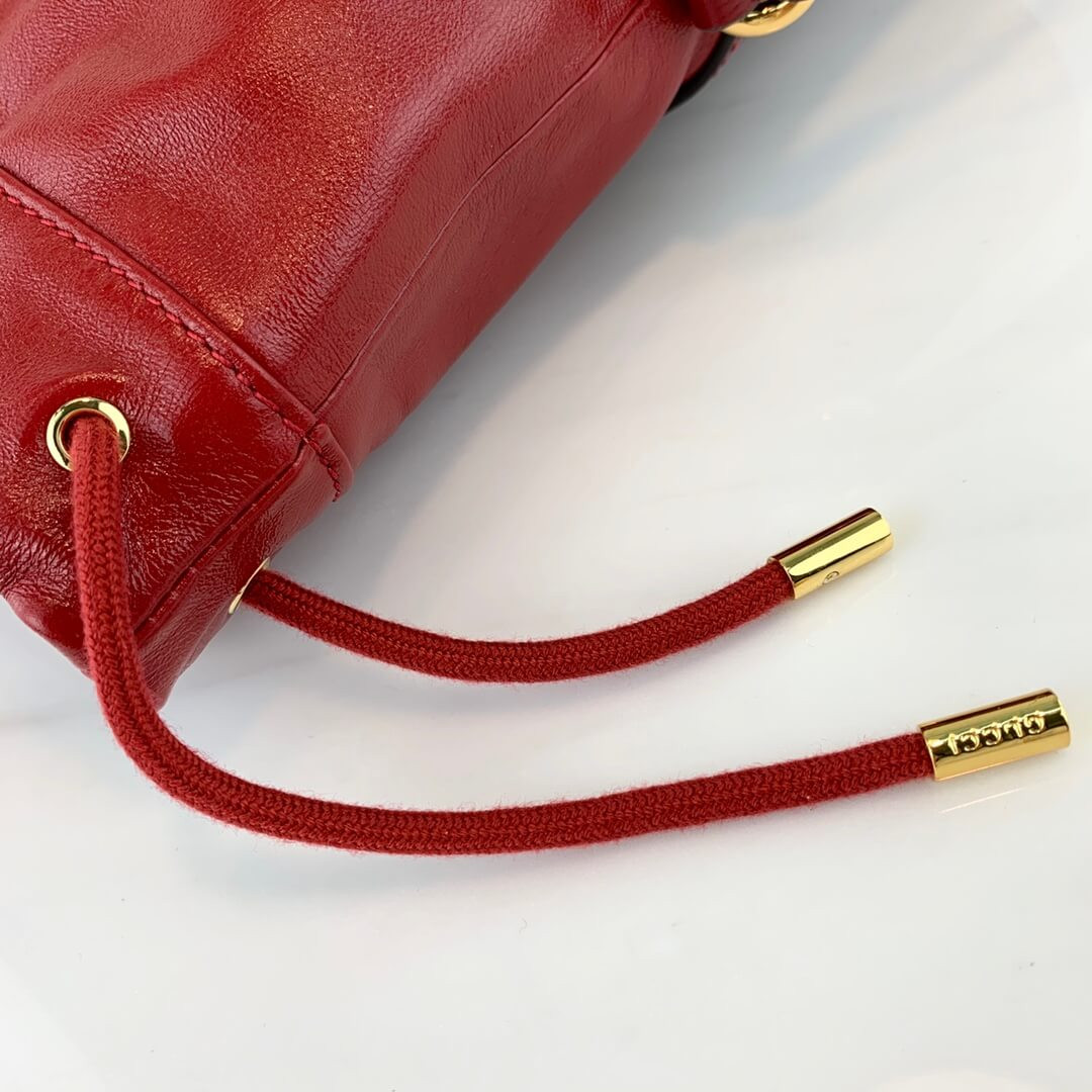 Gucci 1955 Horsebit Bucket Bag 602118 Red
