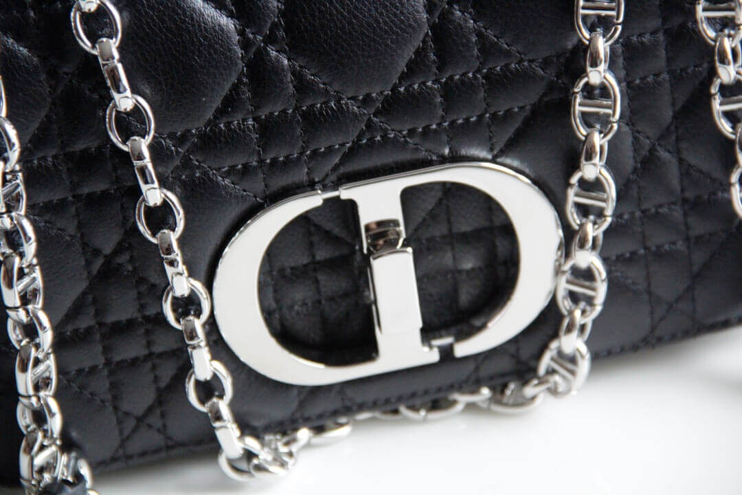 Dior Large Caro Bag in Supple Cannage Calfskin M9243