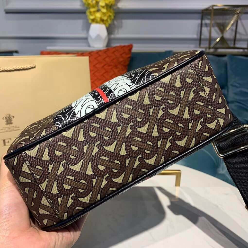 Burberry Monogram Stripe E-canvas Crossbody Bag 80216611