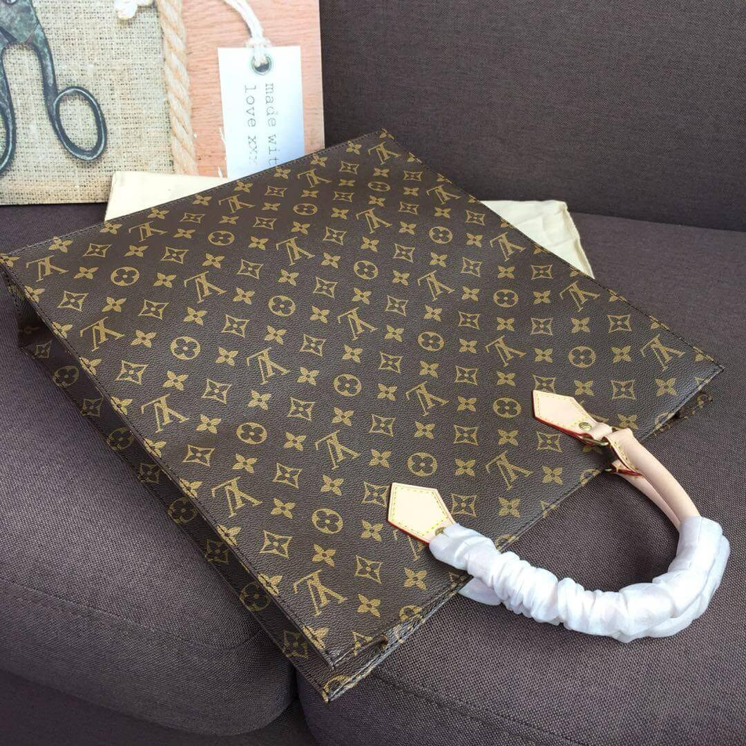 Louis Vuitton Monogram Canvas Sac Plat Tote Bag M51140