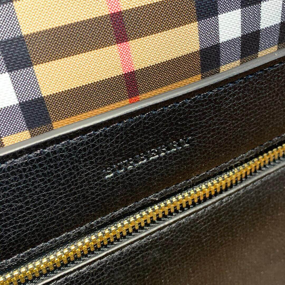 Burberry Small Embossed Crest Leather Tote 40801091