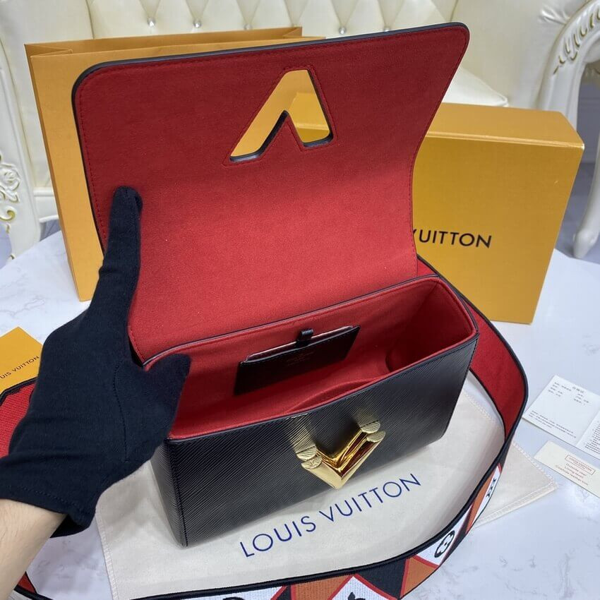 Louis Vuitton Epi Leather Twist MM M59027 Black