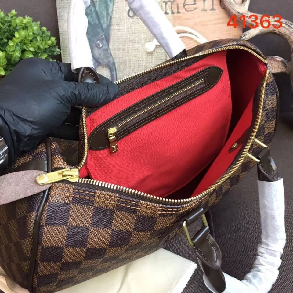 Louis Vuitton Damier Ebene Canvas Speedy 35 N41363