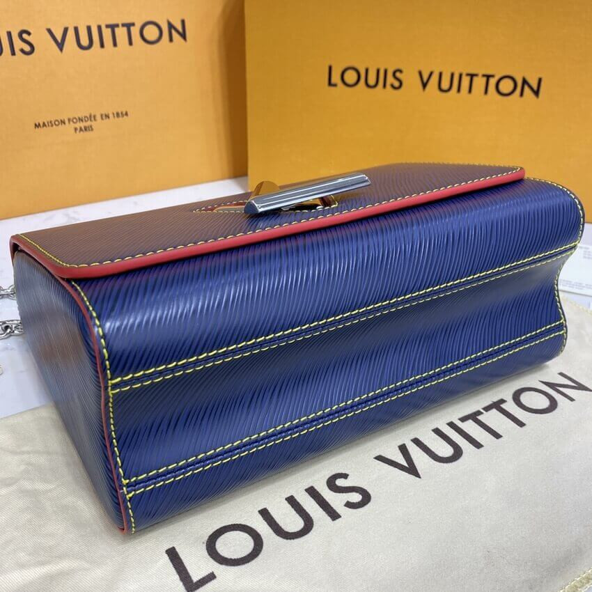 Louis Vuitton Epi Leather Twist MM M50282 Navy Blue/Red