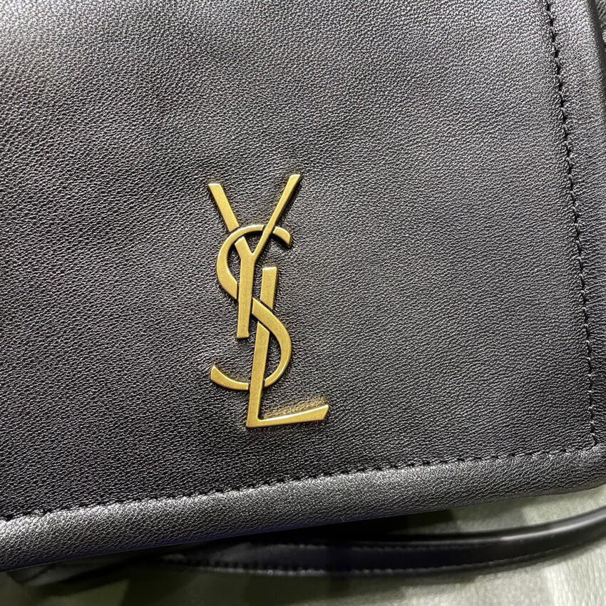 Saint Laurent Nolita Mini Leather Shoulder Bag 672738 Black