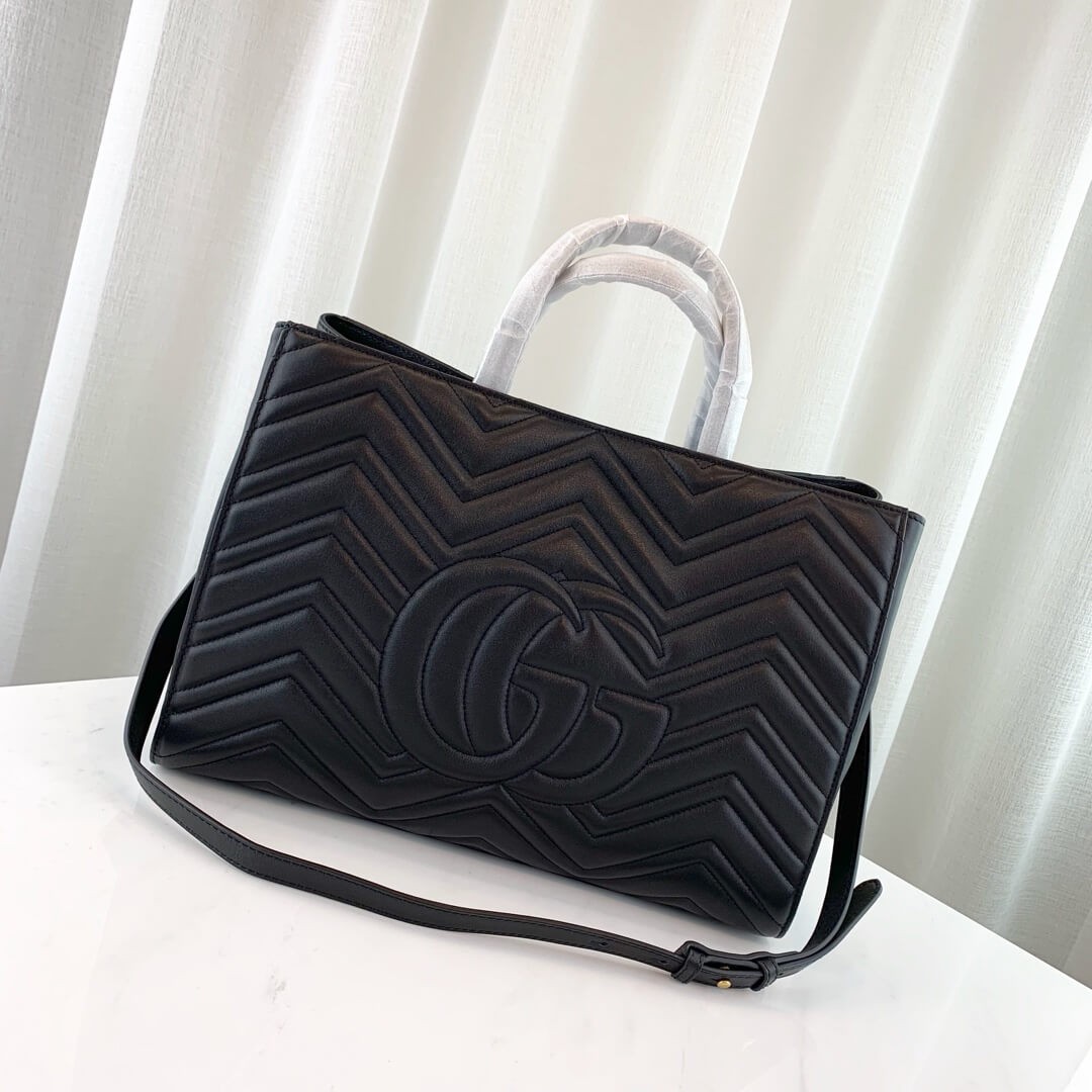 Gucci GG Marmont Medium Matelasse Top Handle Bag 443505