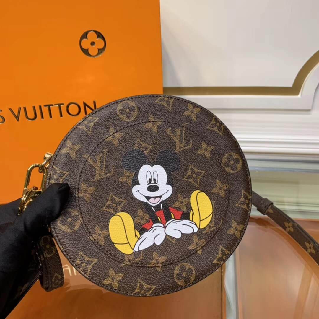 Louis Vuitton Monogram Mickey Print Round Bag M49986