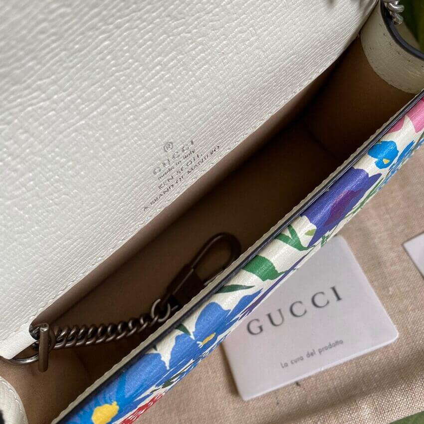 Gucci Dionysus Ken Scott Print Super Mini Bag 476432 Ivory