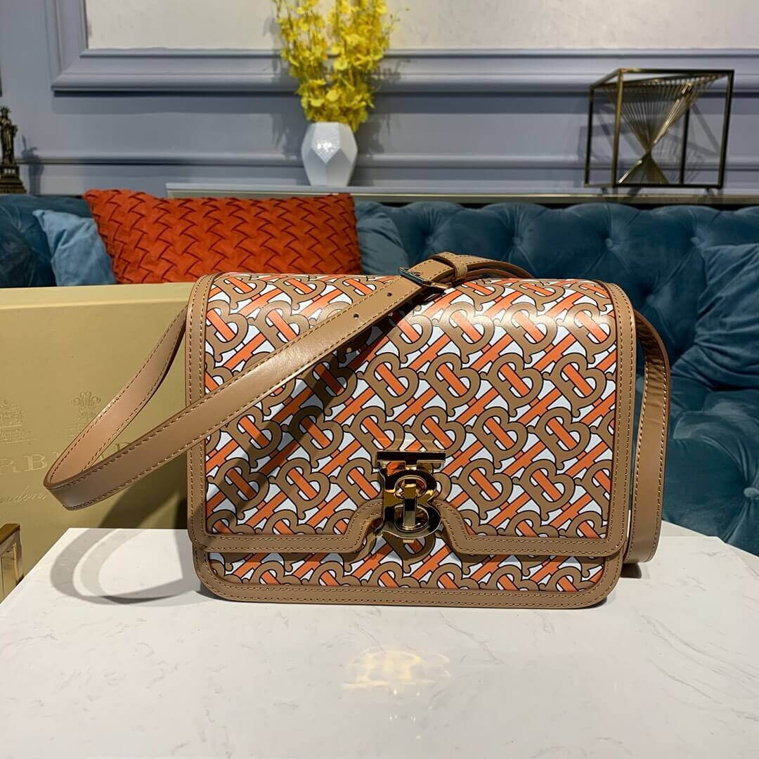 Burberry Medium Monogram Lambskin TB Bag 80147891