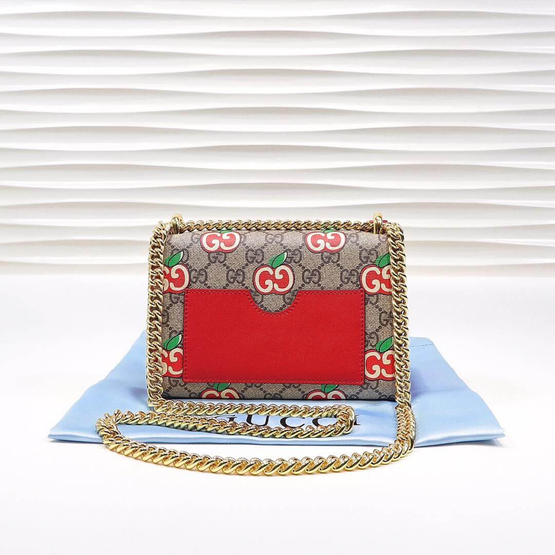 Gucci GG Apple Print Padlock Small Shoulder Bag 409487