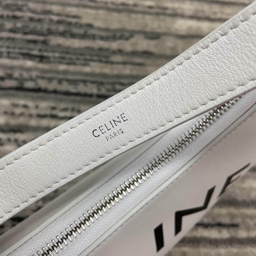 Celine Ava Bag In Smooth Calfskin With Celine Print 193953