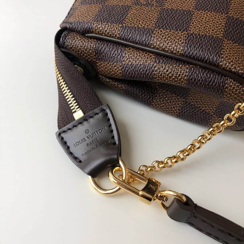 Louis Vuitton Damier Ebene Canvas Eva Clutch N55213