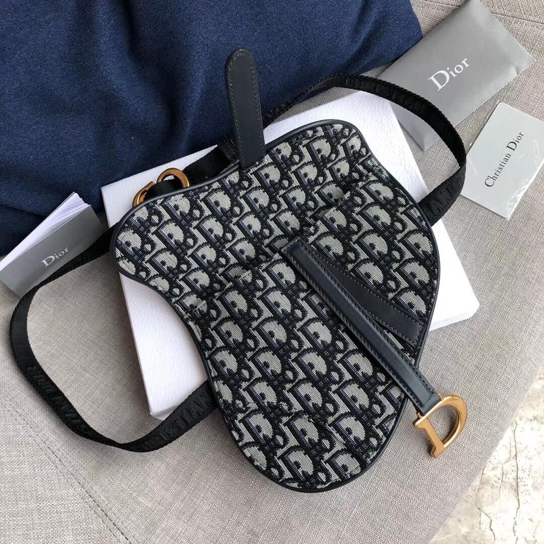 Christian Dior Oblique Saddle Belt Bag S5632